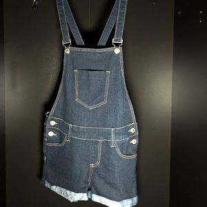 Papaya Overall Denim Shorts